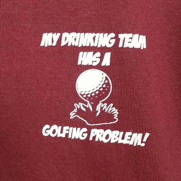 Drinking Team Golfing Problem Polo size 2XL - Picture 3 of 6